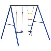 vidaXL Outdoor Swing Set with Swing and Ladder
