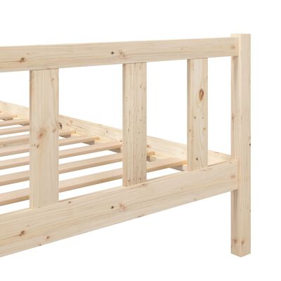 vidaXL Bed Frame without Mattress Solid Wood 120x200 cm (810077+814134)