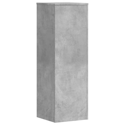 vidaXL Plant Stand Concrete Grey 33x33x100 cm Engineered Wood