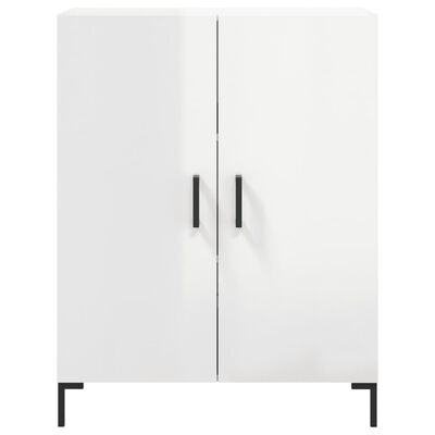 vidaXL Highboard High Gloss White 69.5x34x180 cm Engineered Wood