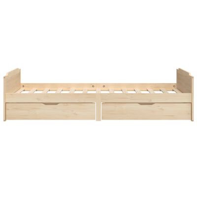 vidaXL Bed Frame without Mattress Solid Wood Pine 90x200 cm