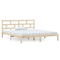 vidaXL Bed Frame without Mattress Double Solid Wood