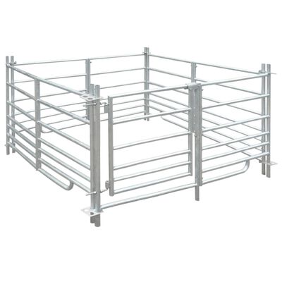 4-Panel Sheep Pen Galvanised Steel 137 x 137 x 92 cm