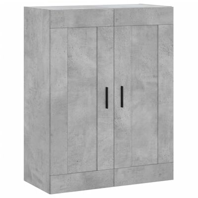 vidaXL Highboard Concrete Grey 69.5x34x180 cm Engineered Wood