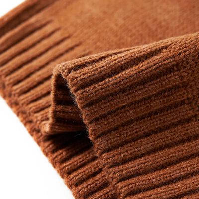 Kids' Sweater Knitted Cognac 140