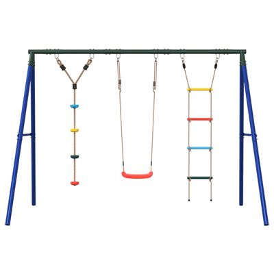 vidaXL Outdoor Swing Set with Swing. Ladder. Disc Swing