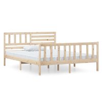 vidaXL Bed Frame without Mattress Small Double Solid Wood