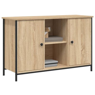 vidaXL TV Cabinet Sonoma Oak 100x35x65 cm Engineered Wood