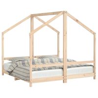 vidaXL Kids Bed Frame 2x(80x160) cm Solid Wood Pine