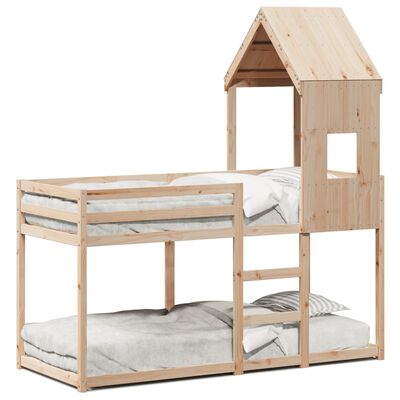 vidaXL Bunk Bed without Mattress 90x200 cm Solid Wood Pine