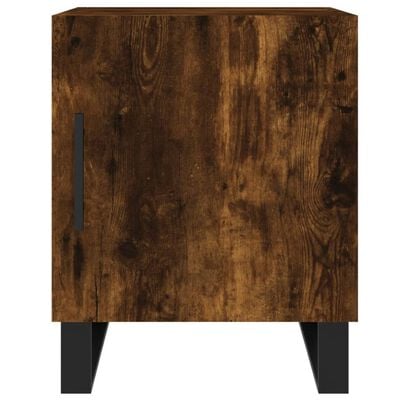 vidaXL Bedside Cabinets 2 pcs Smoked Oak 40x40x50 cm Engineered Wood