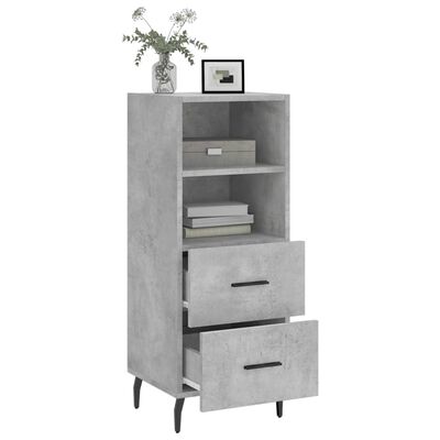 vidaXL Sideboard Concrete Grey 34.5x34x90 cm Engineered Wood