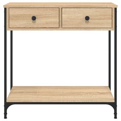 vidaXL Console Table Sonoma Oak 75x34.5x75 cm Engineered Wood