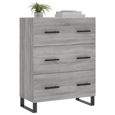 vidaXL Sideboard Grey Sonoma 69.5x34x90 cm Engineered Wood