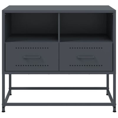 vidaXL TV Cabinet Anthracite 68x39x60.5 cm Steel