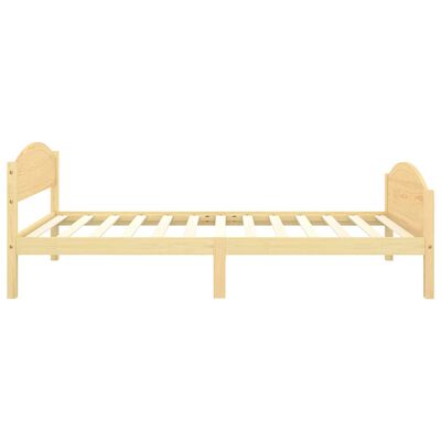 vidaXL Bed Frame without Mattress Solid Pine Wood 100x200 cm