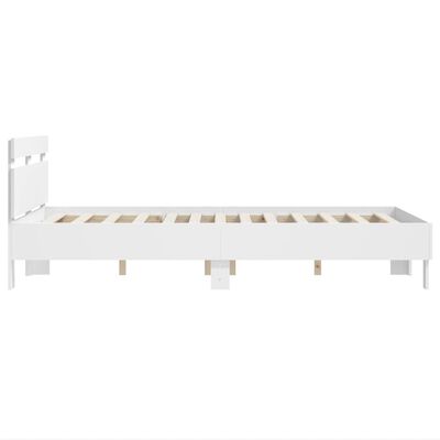 vidaXL Bed Frame without Mattress White 135x190 cm Double