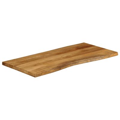 vidaXL Table Top 100x60x2.5 cm Live Edge Solid Wood Mango