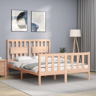 vidaXL Bed Frame without Mattress 120x200 cm Solid Wood Pine