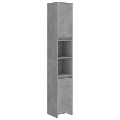 vidaXL 3 Piece Bathroom Furniture Set Concrete Grey Engineered Wood