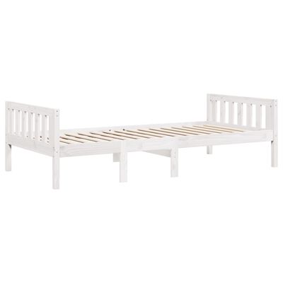 vidaXL Children's Bed without Mattress White 75x190 cm Solid Wood Pine