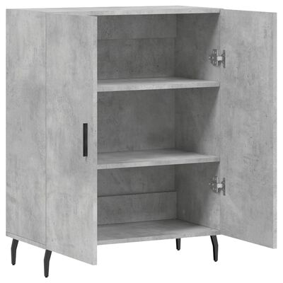 vidaXL Sideboard Concrete Grey 69.5x34x90 cm Engineered Wood