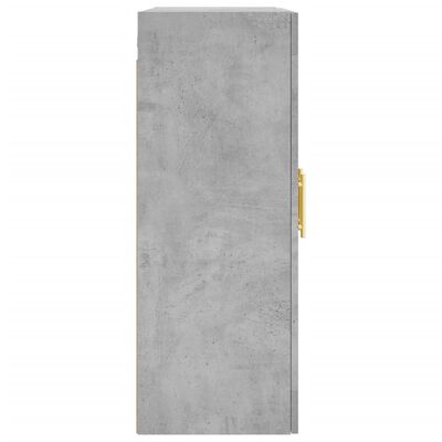 vidaXL Wall Mounted Cabinet Concrete Grey 69.5x34x90 cm