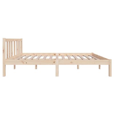 vidaXL Bed Frame without Mattress Solid Wood 120x190 cm Small Double