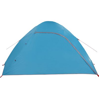 vidaXL Camping Tent Dome 4-Person Blue Waterproof