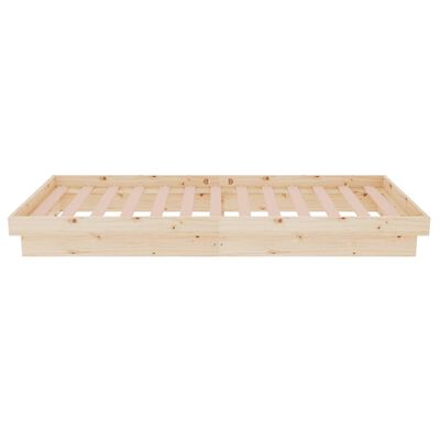 vidaXL Bed Frame without Mattress Solid Wood Small Single