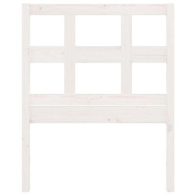 vidaXL Bed Headboard White 80.5x4x100 cm Solid Wood Pine