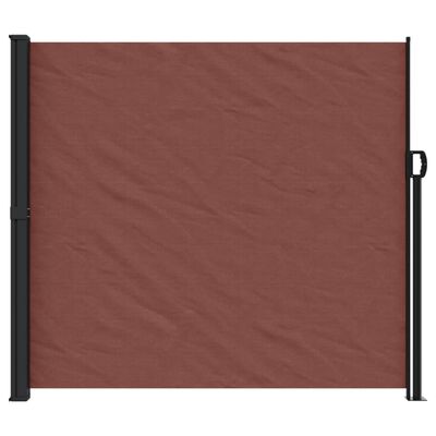 vidaXL Retractable Side Awning Brown 180x300 cm