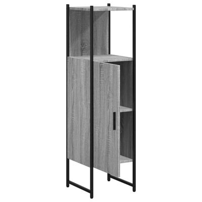 vidaXL Bathroom Cabinet Grey Sonoma 33x33x120.5 cm Engineered Wood