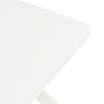 vidaXL Bistro Table White 70x70x72 cm Plastic