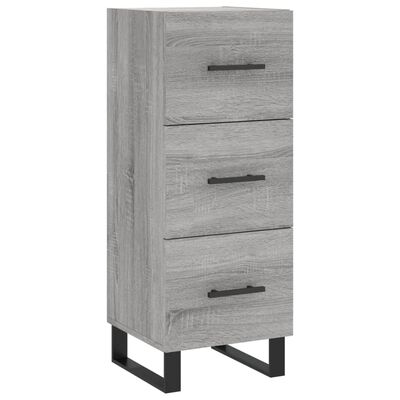 vidaXL Highboard Grey Sonoma 34.5x34x180 cm Engineered Wood