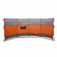 vidaXL Camping Windbreak Orange 366x152x152 cm Waterproof