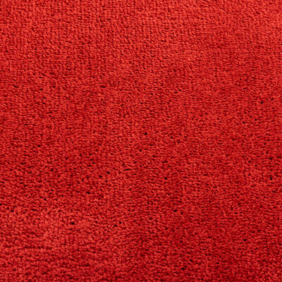 vidaXL Rug OVIEDO Short Pile Red Ø 100 cm