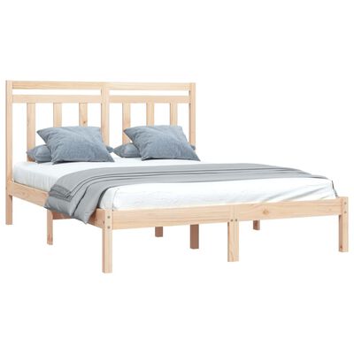 vidaXL Bed Frame Solid Wood 160x200 cm
