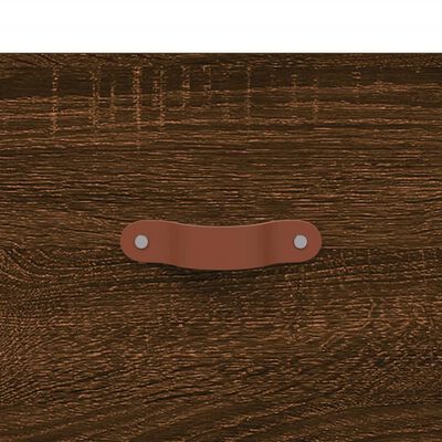 vidaXL Shoe Bench Brown Oak 102x35x55 cm Engineered Wood