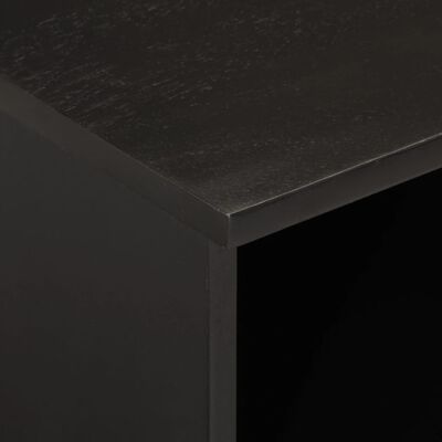 vidaXL TV Cabinet Black 100x33x46 cm Solid Wood Mango