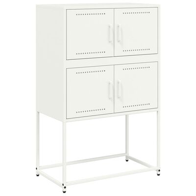 vidaXL Sideboard White 68.5x38.5x107 cm Steel