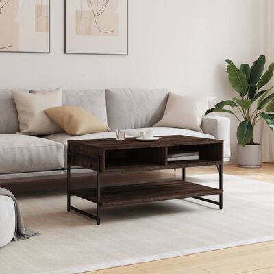 vidaXL Coffee Table Brown Oak 90x50x45 cm Engineered Wood