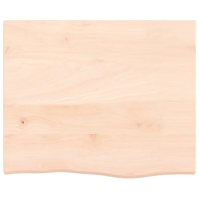 vidaXL Bathroom Countertop 60x50x2 cm Untreated Solid Wood