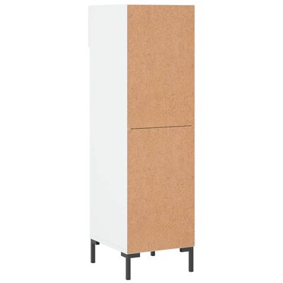 vidaXL Shoe Cabinet High Gloss White 30x35x105 cm Engineered Wood