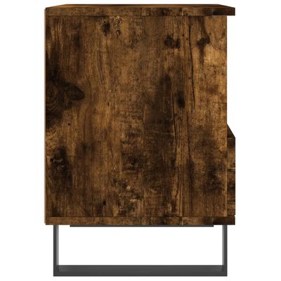 vidaXL Bedside Cabinet Smoked Oak 40x35x50 cm Engineered Wood