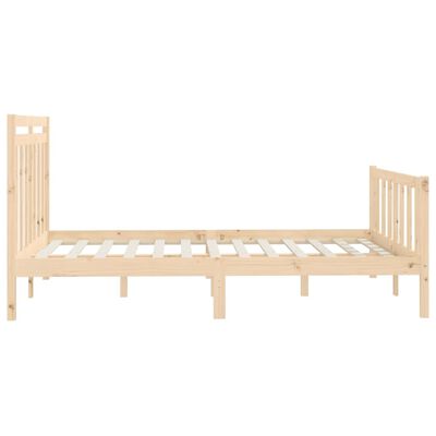 vidaXL Bed Frame without Mattress Solid Wood Pine 140x200 cm