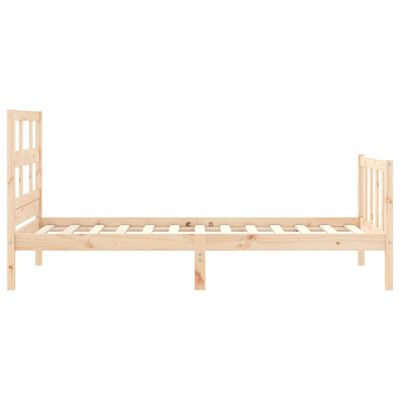 vidaXL Bed Frame without Mattress 90x200 cm Solid Wood Pine