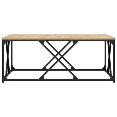 vidaXL Coffee Table Sonoma Oak 100x100x40 cm Engineered Wood