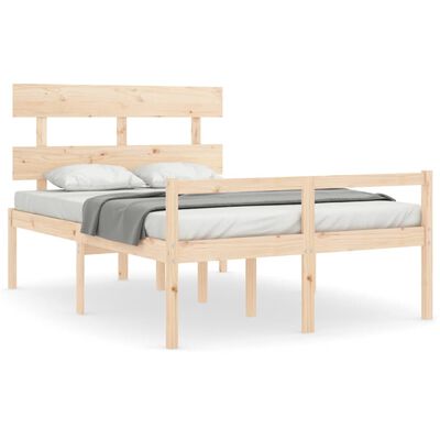 vidaXL Senior Bed without Mattress Small Double Solid Wood