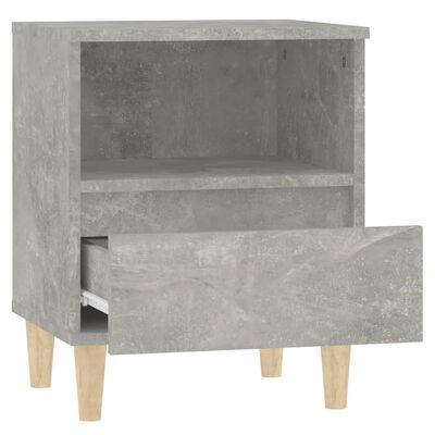 vidaXL Bedside Cabinet Concrete Grey 40x35x50 cm